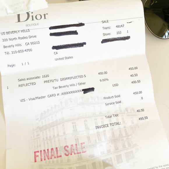 DIOR  Unisex Reflected Sunglasses Tortoise NIB - Picture 11 of 12